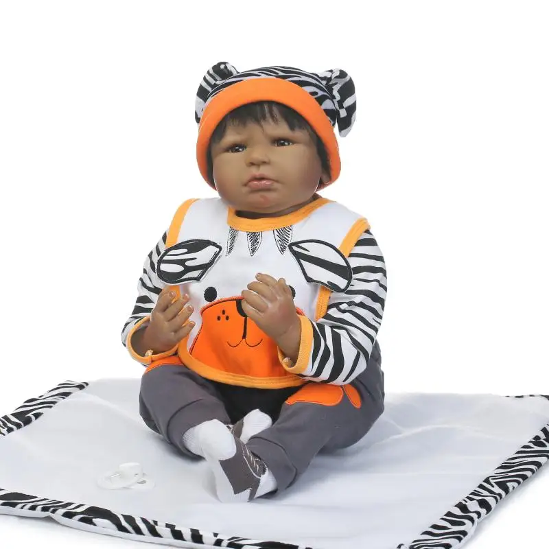 Nicery 20 22 дюймов в переменного тока 50 55 см Bebe Reborn Baby Doll индийский Стиль Мягкий