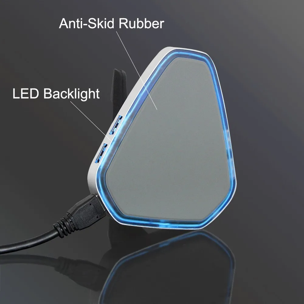USB chyi 3 0 концентратор A до 4 Порты и разъёмы USB3.0 с светодиодный Красочные Подсветка