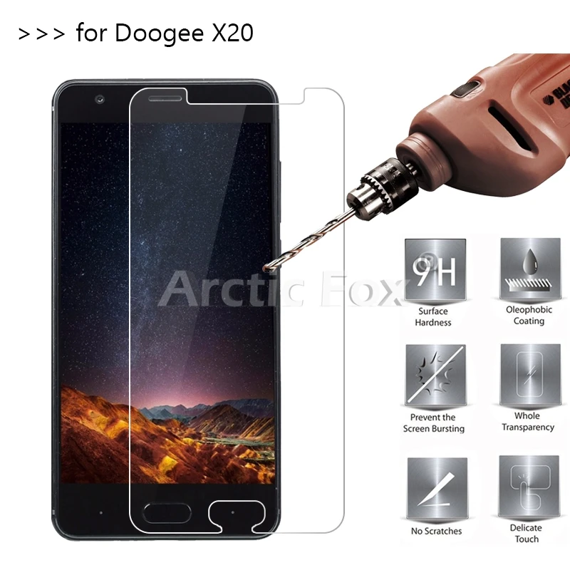 3 шт./лот закаленное Стекло Для DOOGEE X20 5 0 дюймов Экран протектор Защитная пленка