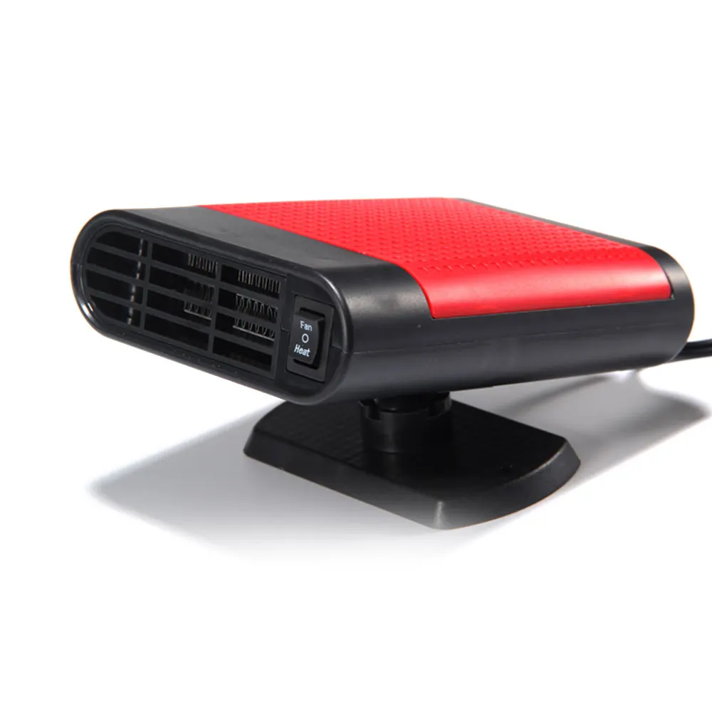 Black Red Новейший 12 В 150 Вт автомобильный обогреватель вентилятор Портативный лобовое стекло обогреватель автоматический Обогреватель Вентилятор Автомобильный Электрический обогреватель Defroster Demister - Название цвета: Black Red