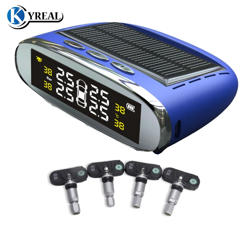 2017 датчик давления в шинах TPMS на солнечной батарее с ЖК дисплеем s поддержкой C и F