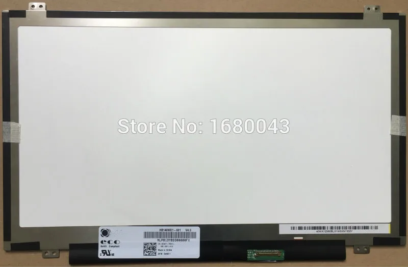 HB140WX1-601 V4.0 подходит для LTN140AT31 N140BGE-EA2 N140BGE-E33 N140BGE-E43 B140XTN03.3 LP140WHU (TP) (A1) EDP 30 pin |