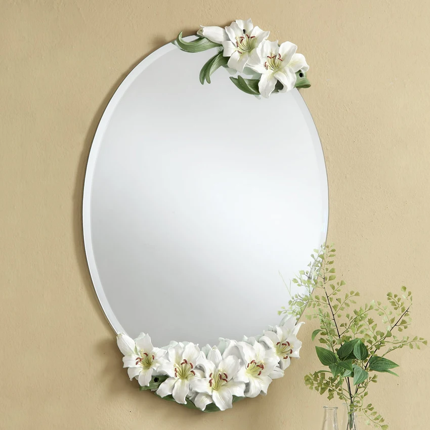 That Lan many good European bathroom mirror waterproof wall vanity fashion feather wash |