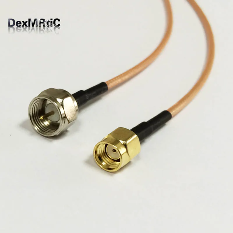 1 шт. Новый Радиочастотный кабель Pigtail RP- SMA Штекерный переключатель F разъем RG316