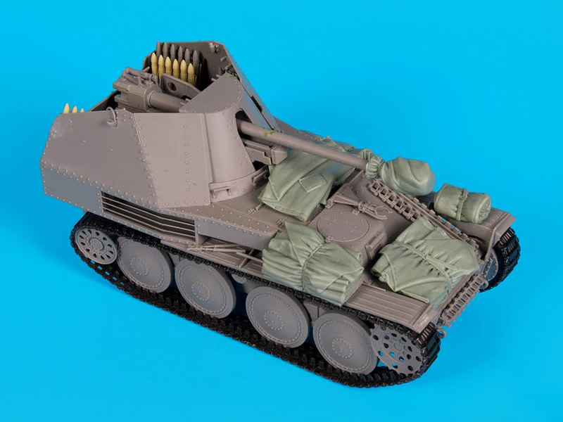 Несобранный набор аксессуаров Marder III 1/35 года без бака фигурка из исторической