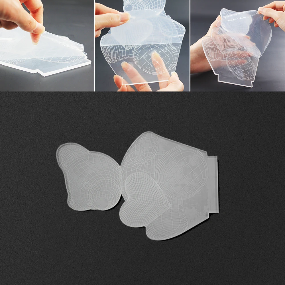 Replaceable Acrylic Костюм с сердечками и медведь 3D иллюзия Лампа 7 цветов изменить сенсорный выключатель светодиодный Ночной светильник Акриловая настольная лампа атмосфера лампа Новинка светильник Инж - Испускаемый цвет: Replaceable Acrylic