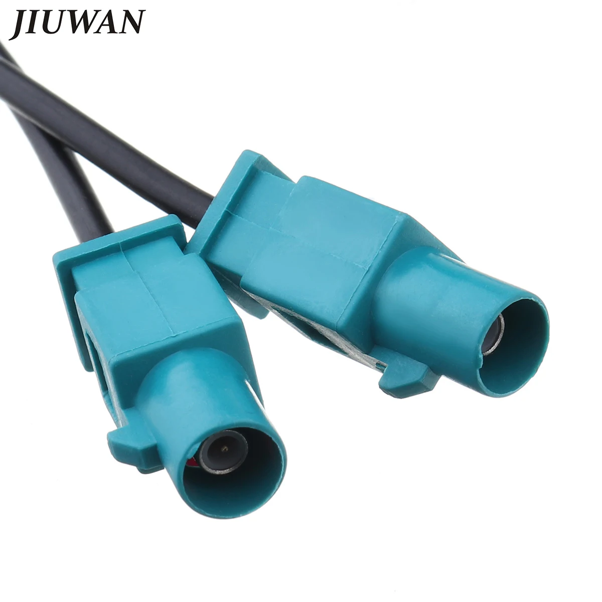 JIUWAN Car 2 FAKRA Aerial Cable Signal Amplifier Booster Auto Antenna Adapter Converter AMP DIN RCA Wire Replacement for Audi VW |