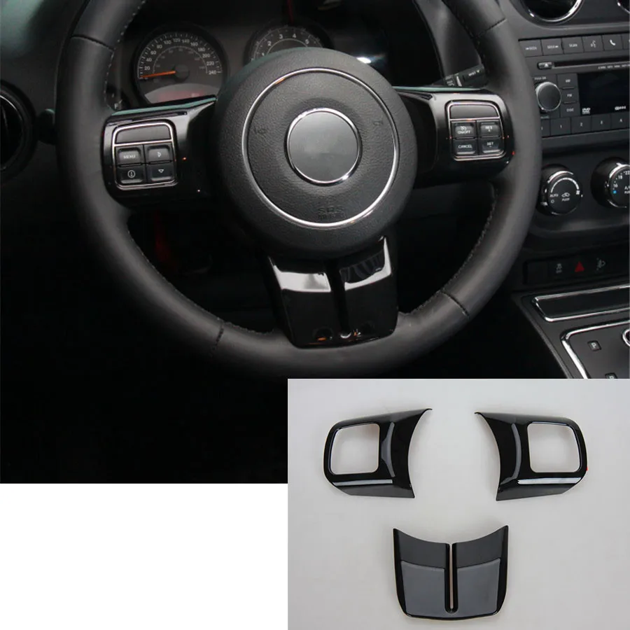 Для Jeep Grand Cherokee 11-13 Внутренняя Кнопка рулевого колеса декоративная панель