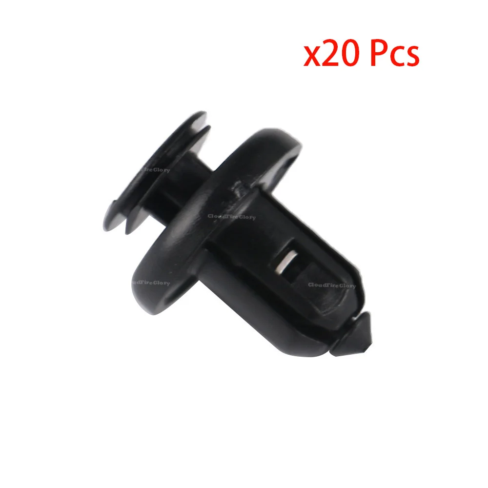 20Pcs Для Honda Accord Civic Odyssey для Acura MDX RDX 10 шт. или 20 шт. или 30 шт., фиксатор переднего бампера типа Push-type 91505-S9A-003 - Название цвета: 20Pcs