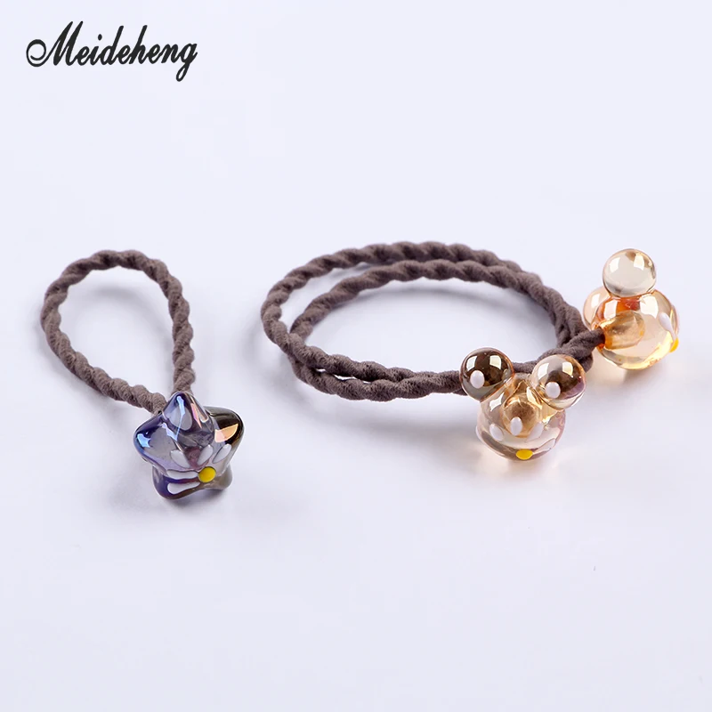 

Acrylic Transparent Oil Heart Star Mouse beads for jewelry making UV color Bracelets DIY Hair Ornament beads Handmade accessory