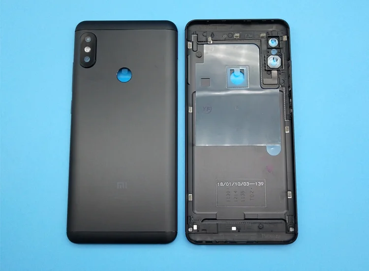 Новинка для Redmi Note 5 Pro Задняя крышка батареи+ боковые кнопки+ объектив вспышки камеры запасные части для Xiaomi Redmi Note 5