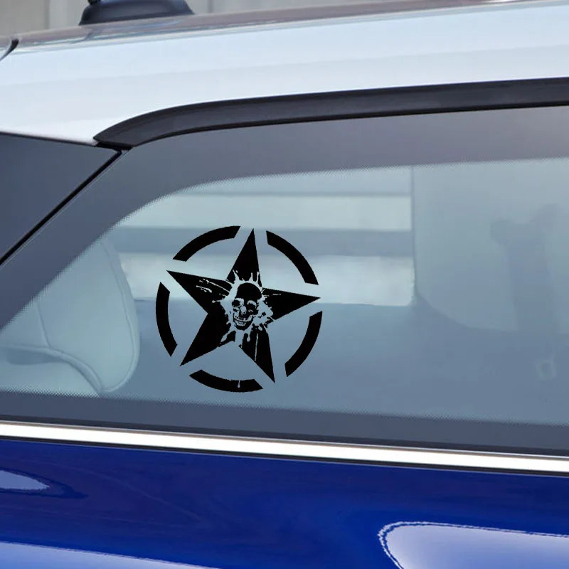 QYPF 15.7*15.7CM Coolest Punisher Splatter Skull Tailgate Hood Window Decal Graphic Decoration Car Sticker Vinyl C16-0101 | Автомобили и