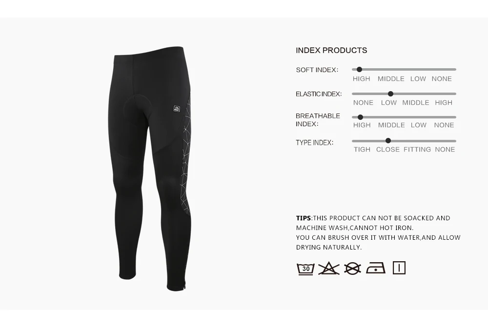 Santic мужские велосипедные MTB брюки зимние 4D Подушка Светоотражающие штаны сохраняющие тепло велосипедные брюки Полная зимняя азиатская M-4XL K7MB018H