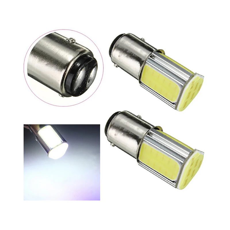 P21w bay15d ba15s P21/5 Вт 1156 1157 led COB 12v авто тормоз светильник белого и красного цветов