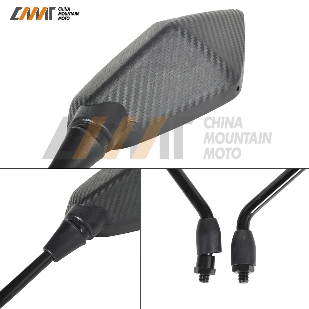 Зеркало заднего вида для мотоцикла M10 10 мм чехол kawasaki Z300 ER 6N Z800 Z900 Z1000 Z750 W800 ZRX 400 1100