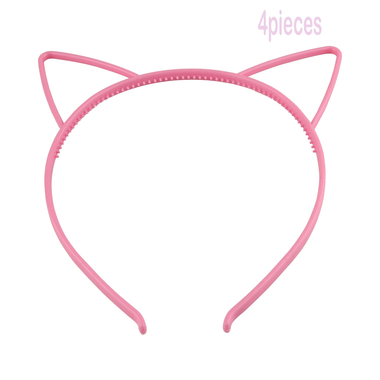 pink cat headband 4 шт. Милая пластиковая головная повязка лента для волос для женщин девочек Корона мультфильм тиара аксессуары для волос Головные уборы Вечеринка принадлежности - Цвет: pink cat headband