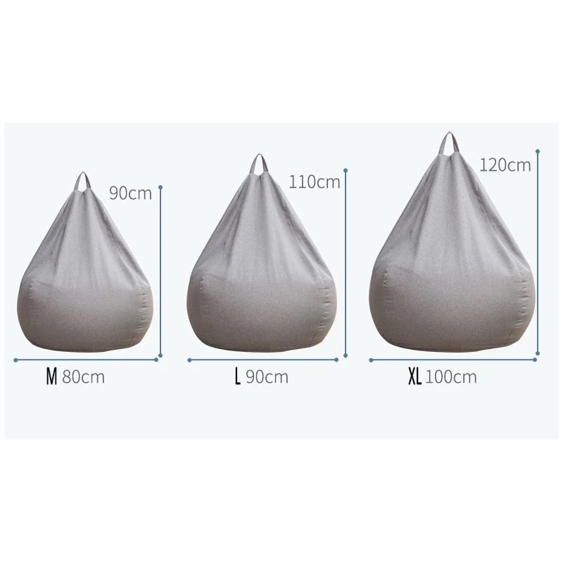 Японский Стиль 4 сезона для взрослых и детей ленивый Bean Bag Диван Обложка гостиная
