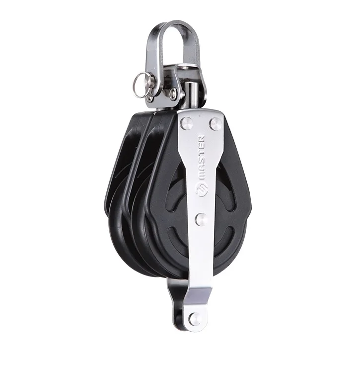 

Marine Boat Yacht Sailboat Dinghy 57mm 2 1/4 Inch Deluxe Double Becket Block Small Boat Block Master SPB-5704F
