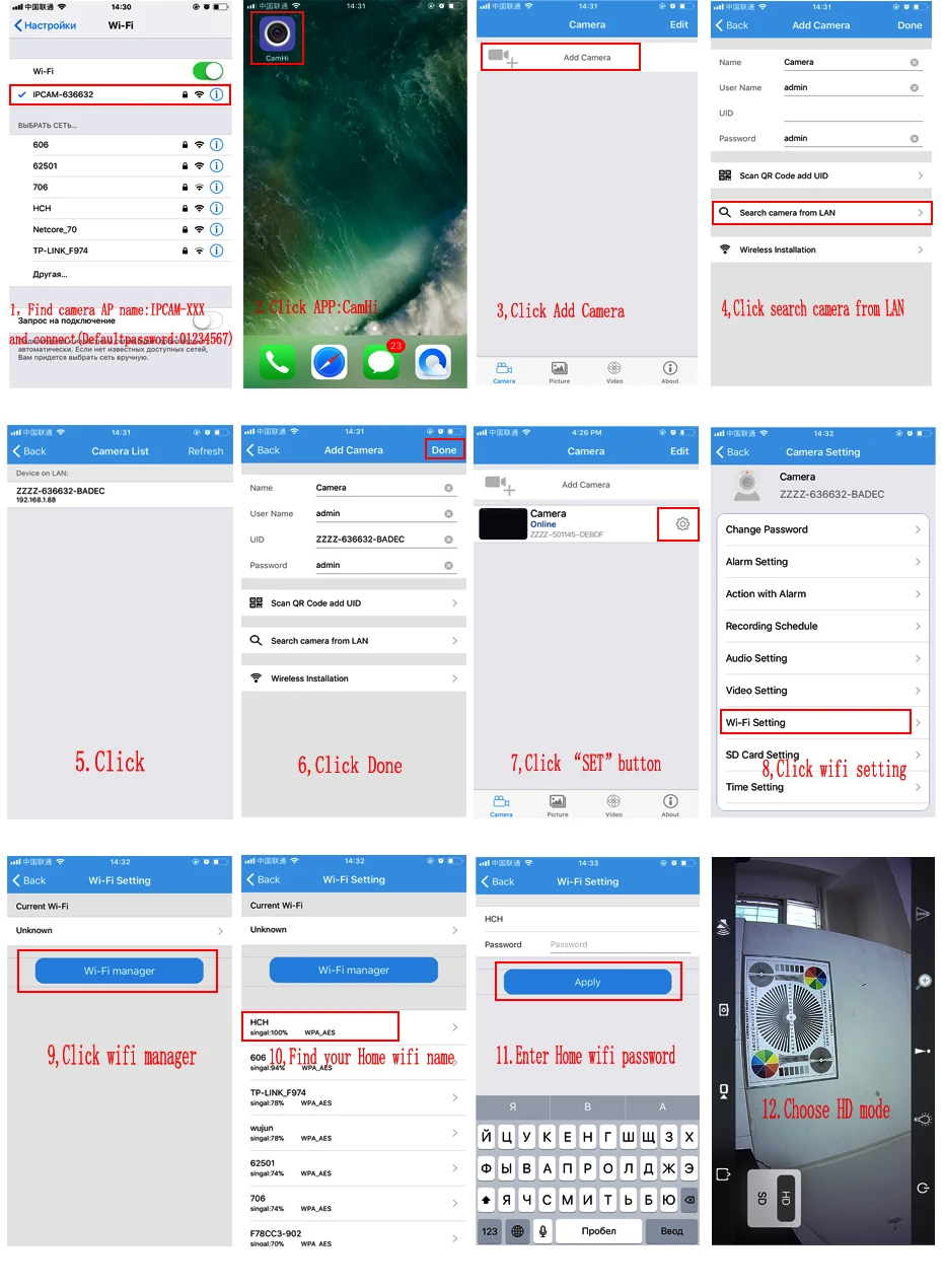 CamHi wifi IP CCTV камера Аудио запись 1080P 960P 720P Сеть 2.0MP Беспроводная камера Onvif Водонепроницаемая ip-камера TF карта хранения