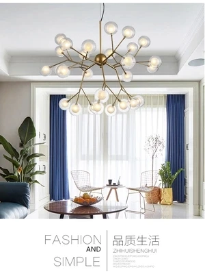 Современные двухслойные стеклянные абажуры G4 Led подвесные лампы Lustre светильники