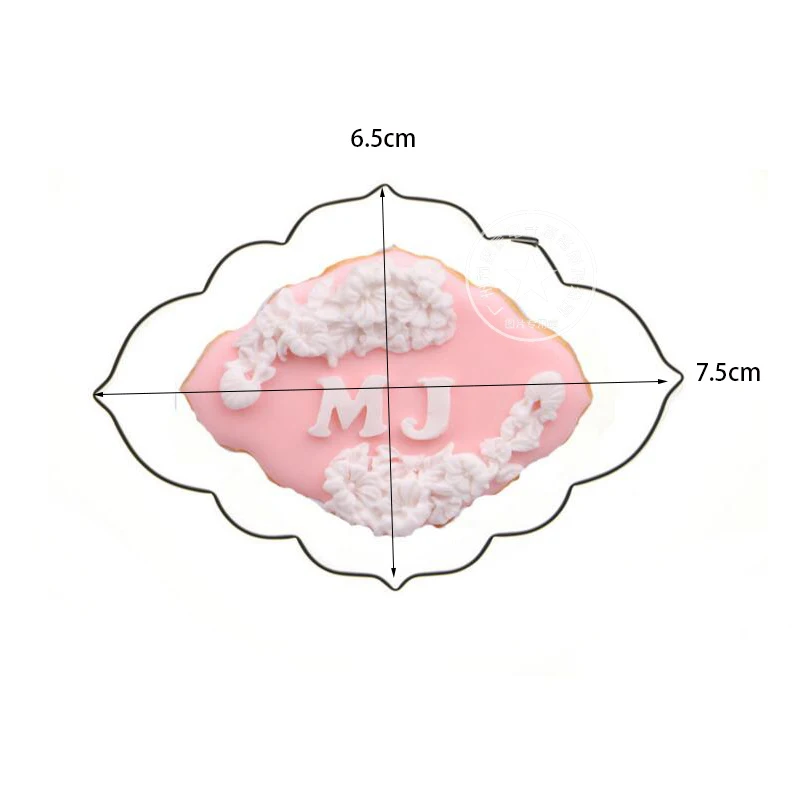 8 Designs Stainless Steel Cookie Cutter Vintage Plaque Frame Set Biscuit Mold Cake Decoration Kitchen Gadgets | Дом и сад