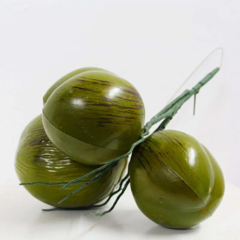 Кокосовые кокосы, 3 шт., 5 или 7 шт., вечерние украшения для фруктов из искусственного кокоса, 1 шт.