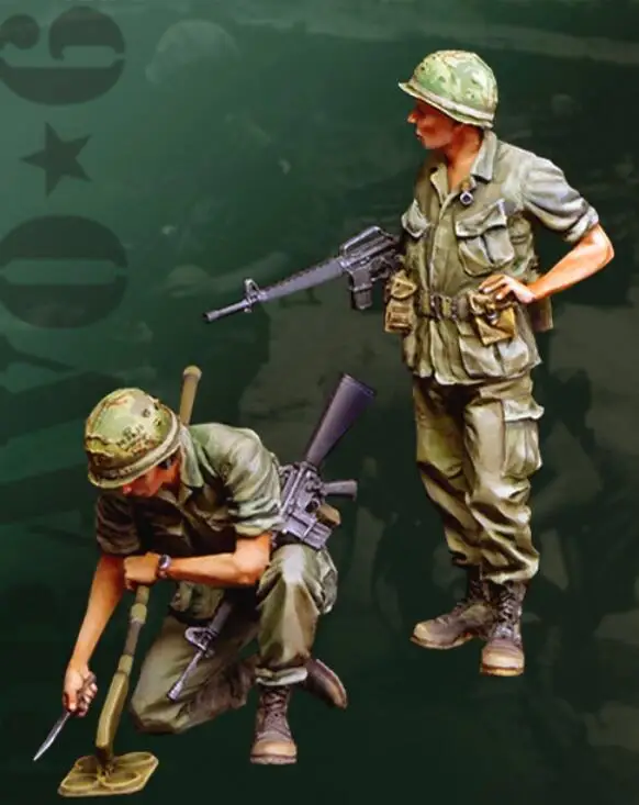 1/35 Assembly Resin Figure kit U.S. Mine Detector Team | Игрушки и хобби