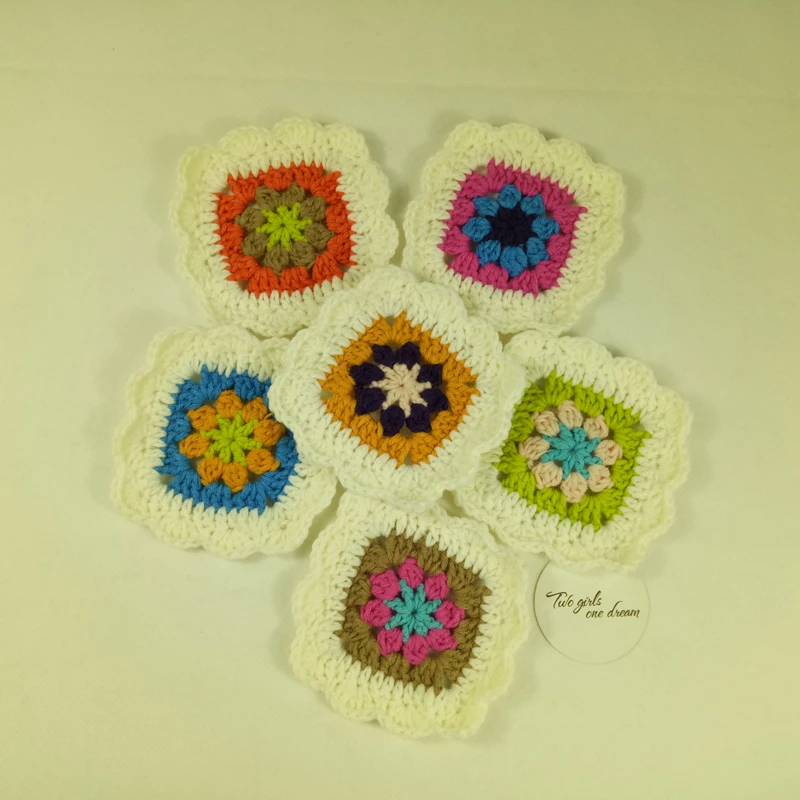 Ностальгическая ручная работа вязание крючком Doilies DIY чашка коврик настольная