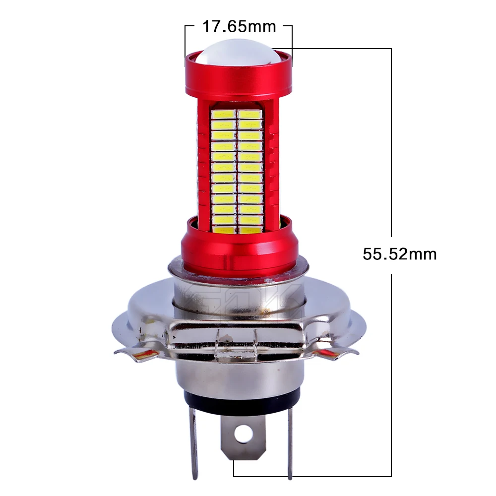 1 шт. Автомобильный светодиодный противотуманный фонарь H7 H4 106smd 4014 чип 30 Вт авто