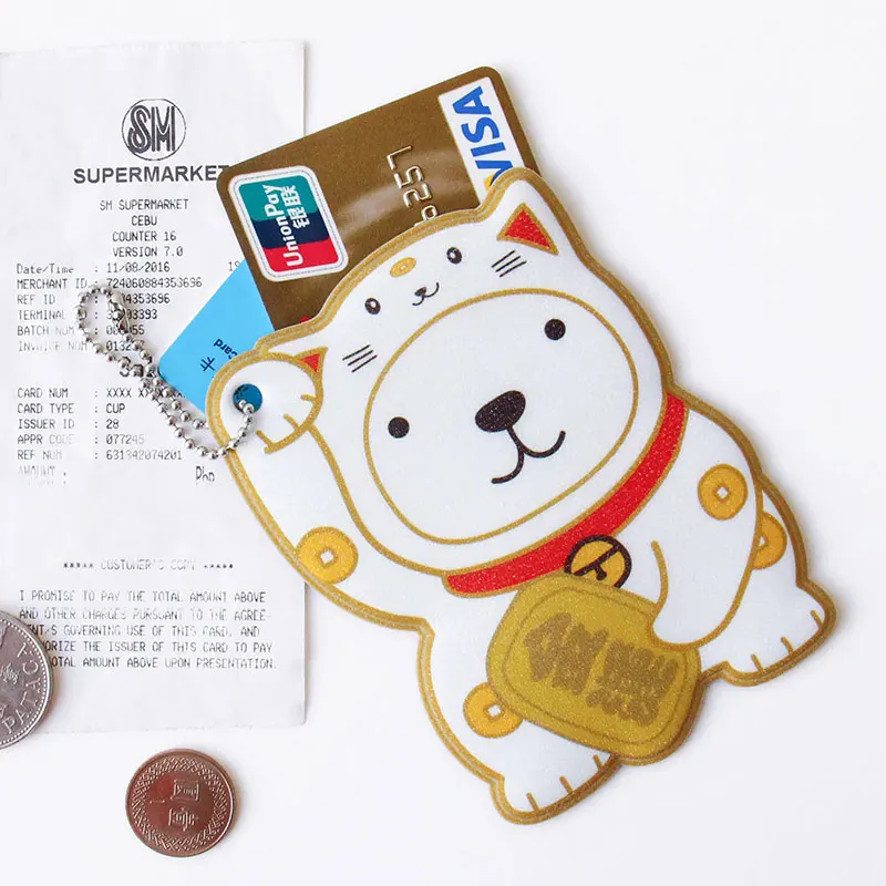 U pick творческий прекрасный мультфильм мини держатель для карт|card holder|mini card holdercartoon