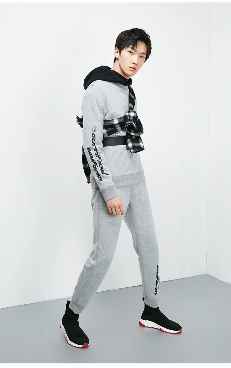 JackJones мужские двухсторонние повседневные тренировочные брюки с буквенным принтом | 219114526