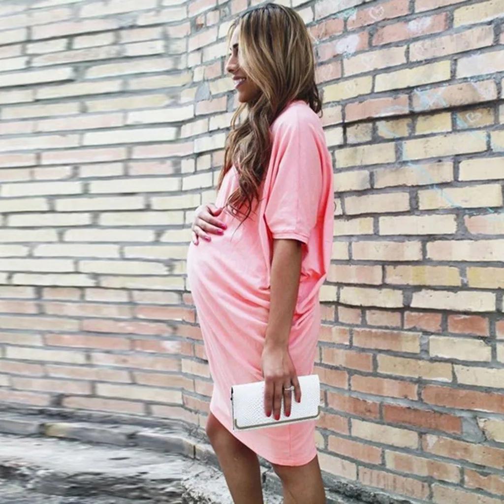 Женское платье для беременных SAGACE повседневное свободное размера плюс с