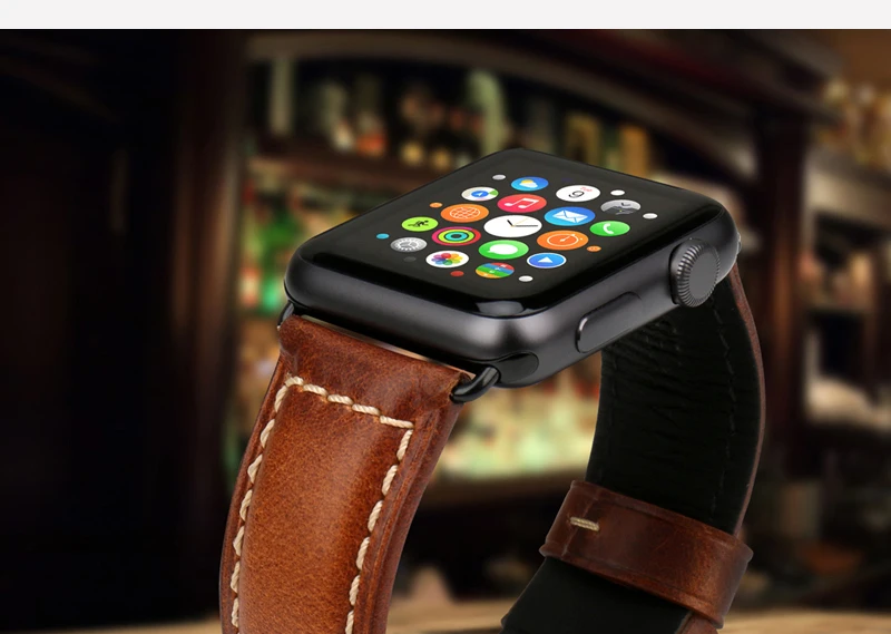 Ремешок для часов MAIKES из натуральной кожи для apple Watch iWatch 38 мм 42 мм 44 мм 40 мм ремешок для часов apple watch Series 4 3 2 1