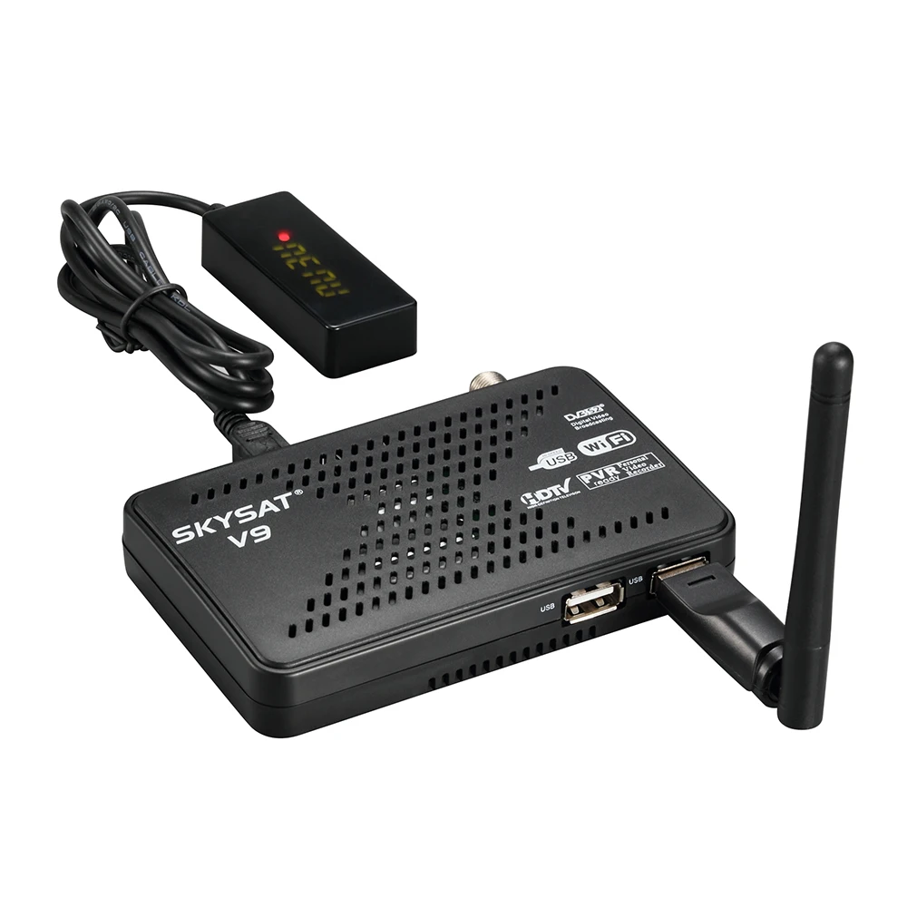 Спутниковый ресивер SKYSAT V9 поддержка Clines Cccamd Newcamd Autoroll Powervu Biss DVB S2 USB спутниковый