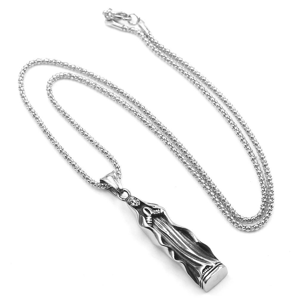 Традиционная подвеска Будды Гуаньинь серебряное ожерелье из цинкового сплава в