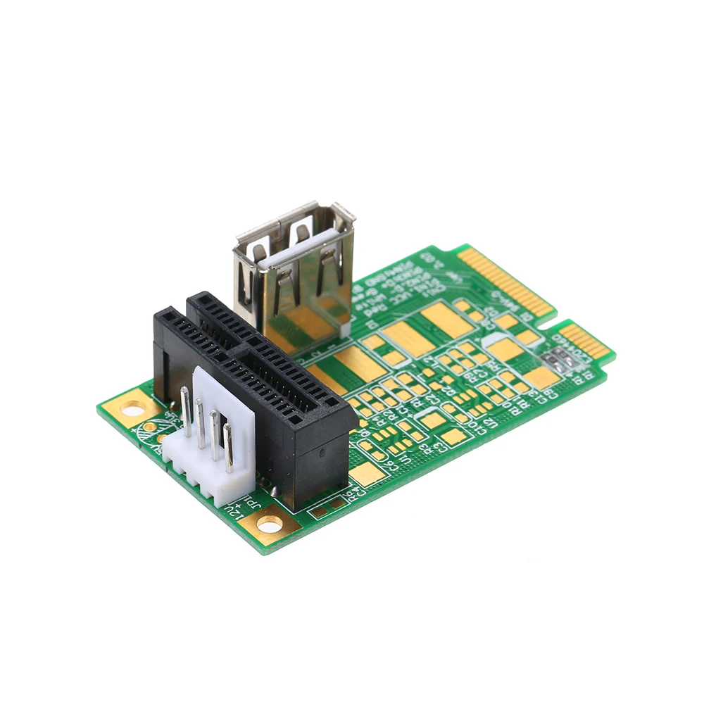 Переходник Mini PCIe в PCI Express 4x 8x 16x адаптер для переходных карт с 4 контактным кабелем