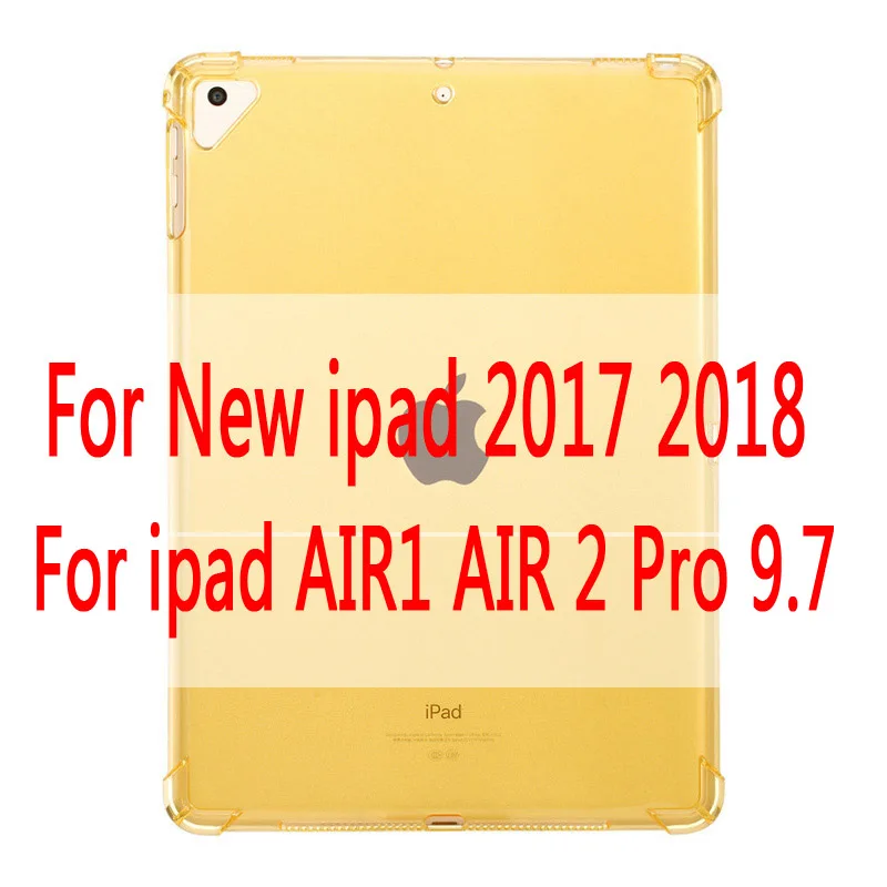For ipad 9.7 inch Чехол для нового iPad 9,7 ''прозрачный силиконовый чехол с подушкой безопасности для iPad Air 1 2 Mini 5 4 3 2 чехол для iPad 10,5'' - Цвет: For ipad 9.7 inch