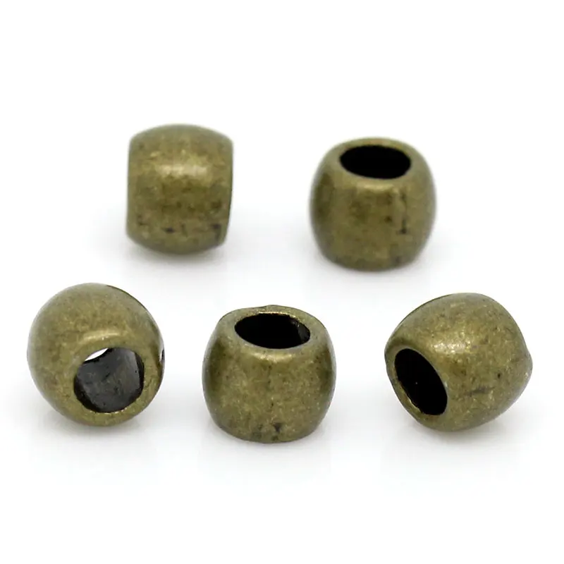 DoreenBeads Бусины Из Цинкового металла вставки из сплава в бочку античной бронзы
