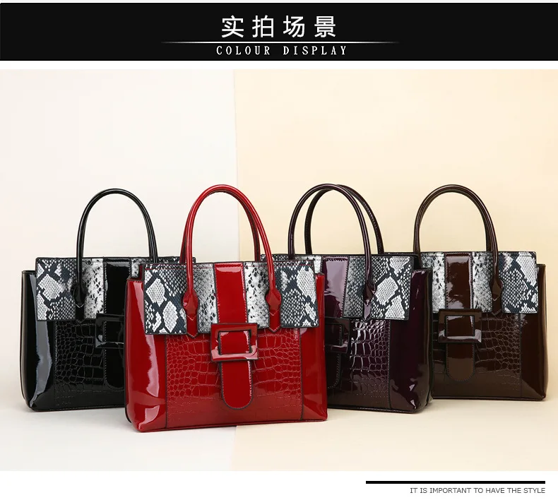 WALLET FOR FREE Brand New Fashion Crocodile pattern Women Shoulder Bags Handbag PU Leather Female Bag Ladies Hand Bags Sac