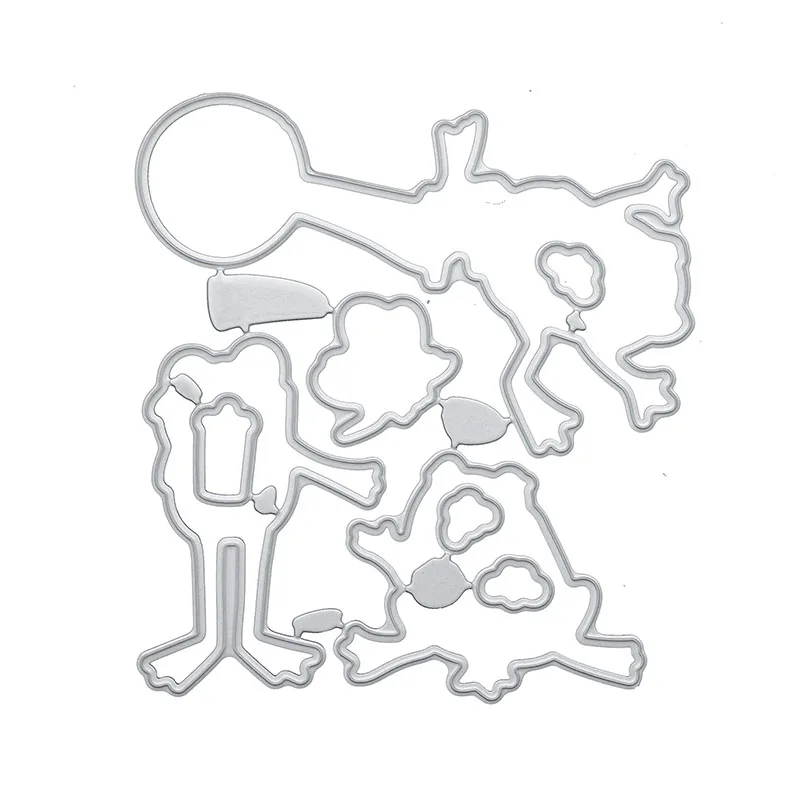 Лягушка прозрачные штампы и металлическая пресс форма/печать для DIY