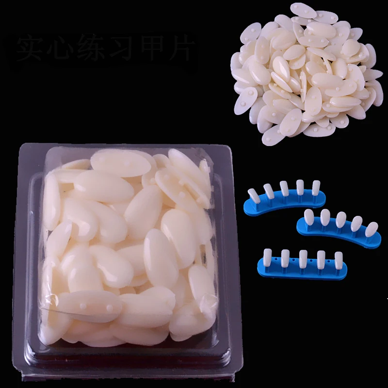 Новинка 100 шт. пластиковые накладные наконечники для ногтей учебный дисплей нейл