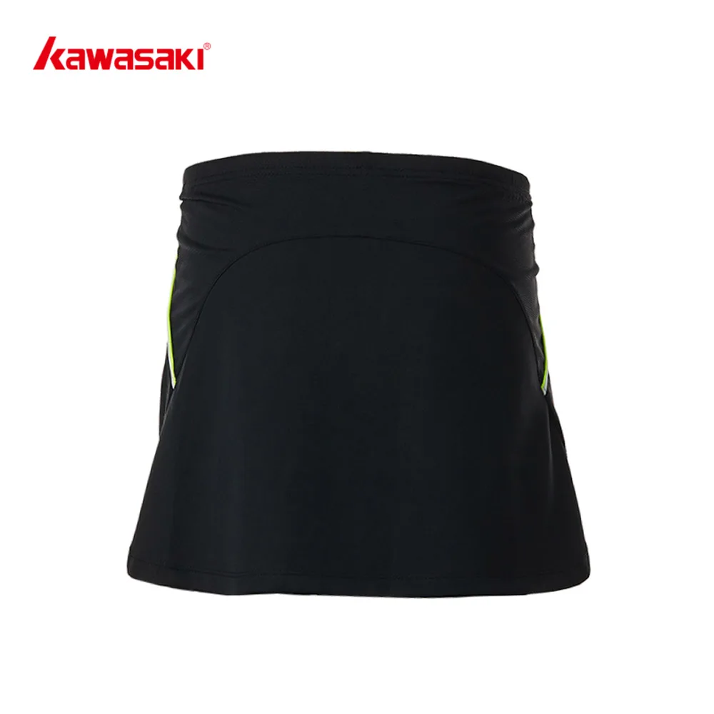 Женские теннисные юбки KAWASAKI, быстросохнущие юбки для бега, велоспорта, бадминтона, фитнеса, юбки для девочек, спортивные юбки, черные, синие, SK-T2703