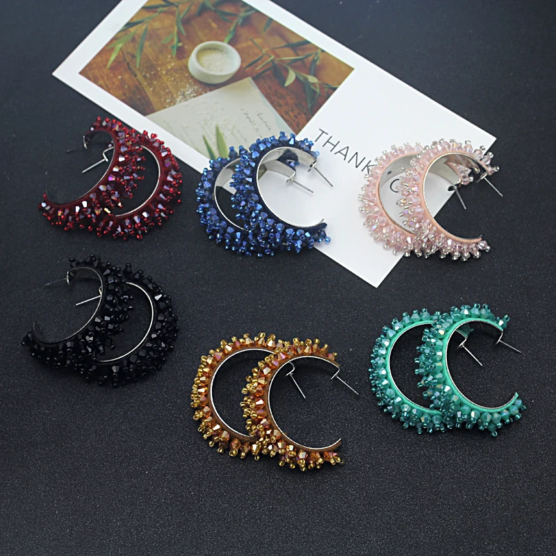 KEORMA 6 Colors New C shape Ear nail Fashion Design Drop Elegant for Jewelry Women Earrings Gift Wholesale Pendientes ER240 | Украшения и
