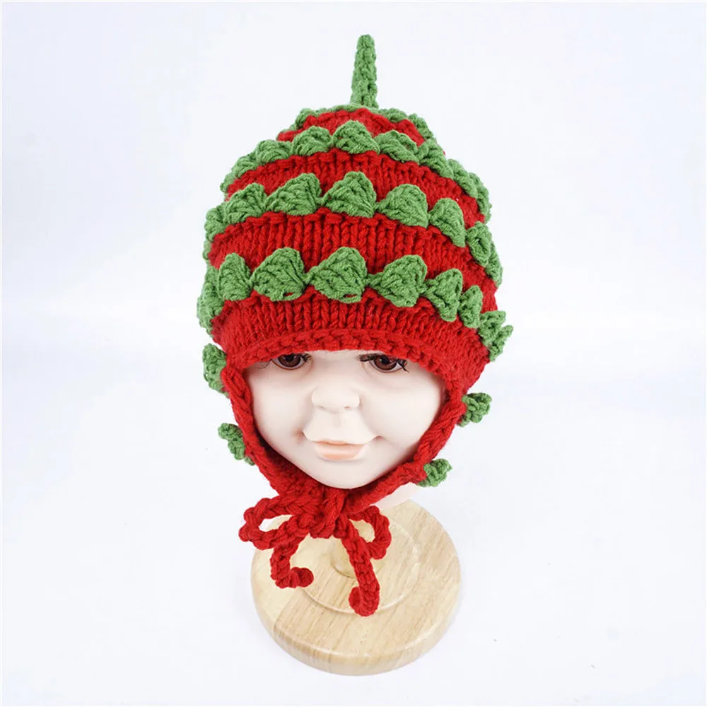 Hot Sale Bomber Hats Ear Protectors Hat Cable Women Knitted Acrylic Bobble Plain Children Beanie Warm Winter Pom Cap11.5 | Аксессуары
