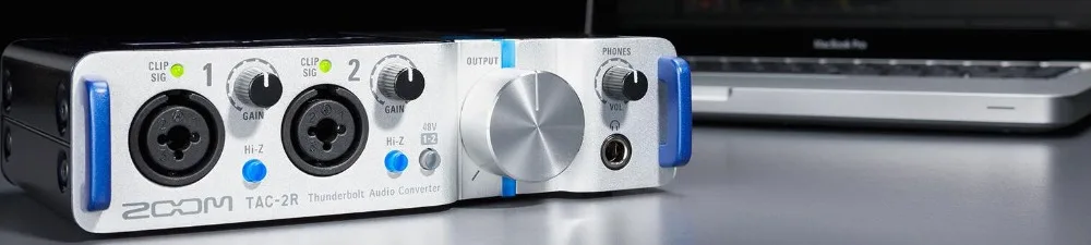 Зум TAC2R TAC-2R Thunderbolt аудио конвертер 2 В/2-out высокая скорость Thunderbolt аудио интерфейс звуковая карта
