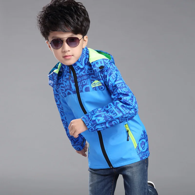 New Spring Autumn Children Boy's Jackets Coats Kids Active clothing Double-deck Waterproof Windproof Boys outwears High Quality | Детская