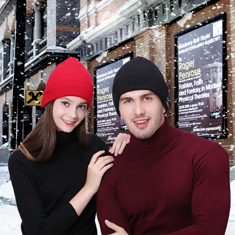 BGreen Bluetooth Knit Cap Headphone Wireless Warm Sports Hat Headset With Mic Support Call | Earphones &amp Headphones