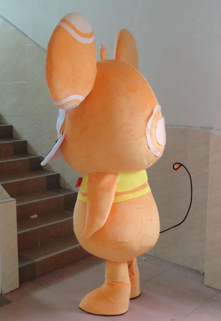 Костюм коричневой мыши с большой головой Костюмы талисмана для фестиваля