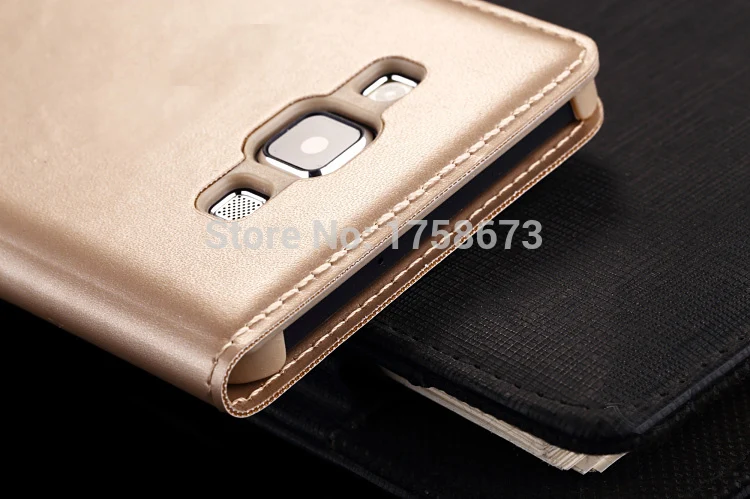 2015 Роскошный кожаный флип чехол для Samsung Galaxy A3 A300 A3000 A300F Smart View Window задняя крышка|case