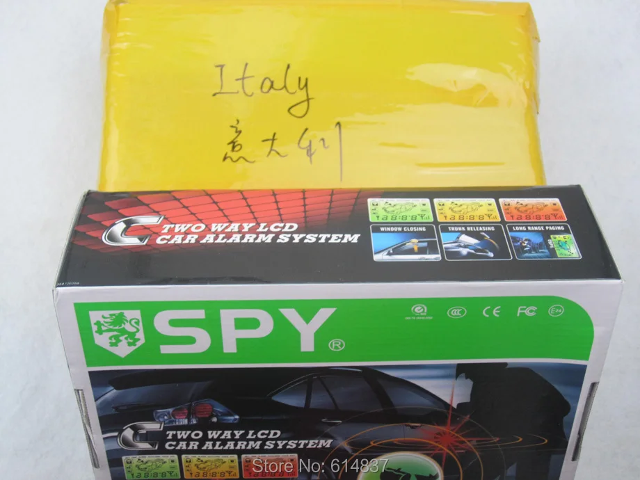 SPY Universal Two Way Remote Control Engine Start Car Alarm System Keyless Entry LCD Screen Immobilizer Alarma Starline Magicar |